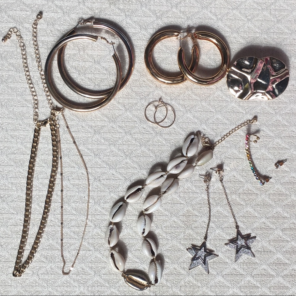 Jewelry set + cosmetic bag